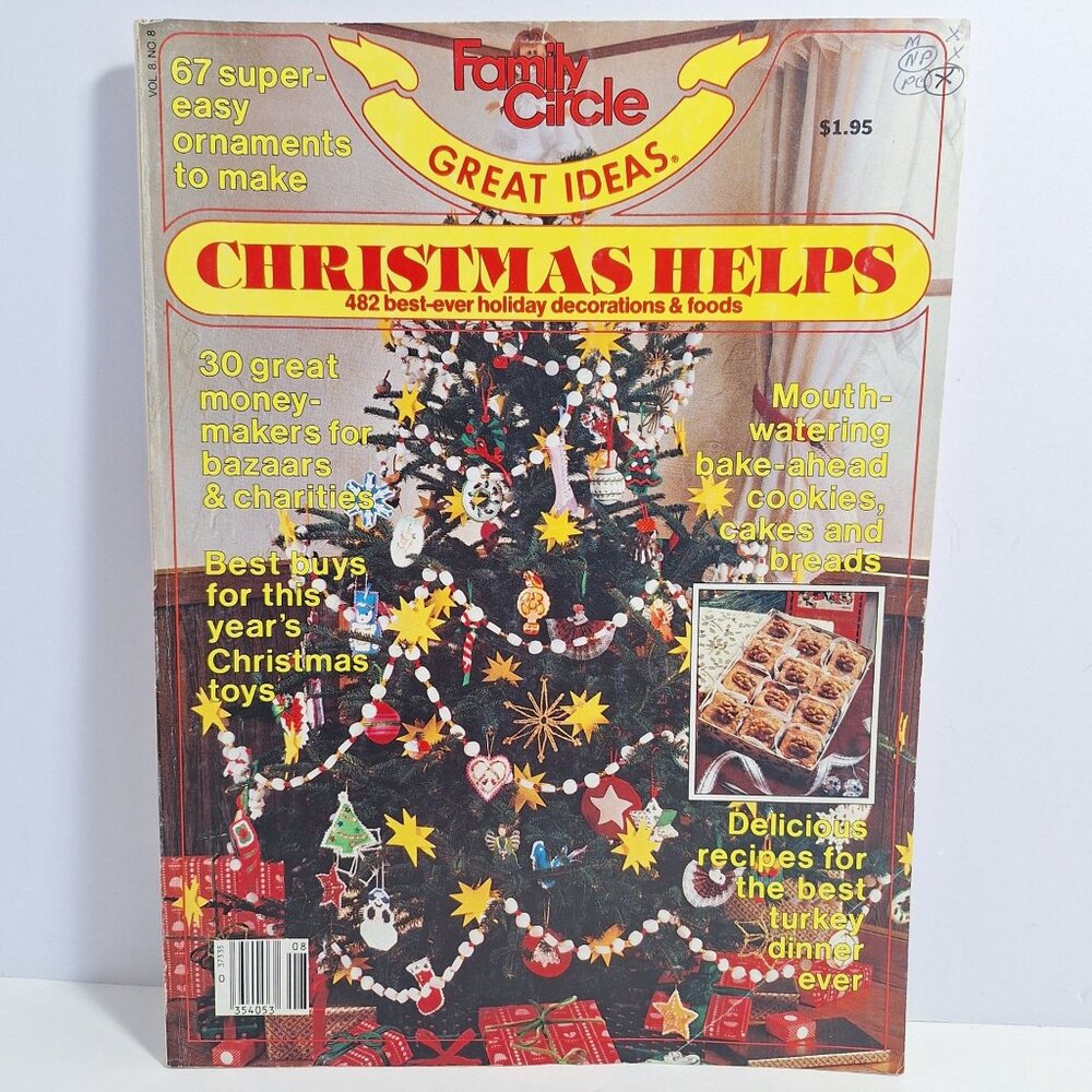 Family Circle Christmas Helps Magazine 1982 Holiday Ideas & Recipes Vintage